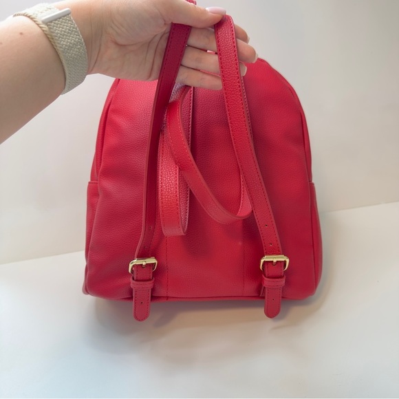 Like new! Y2K Tommy Hilfiger Red Leather Backpack – Gold Hardware - Picture 4 of 10
